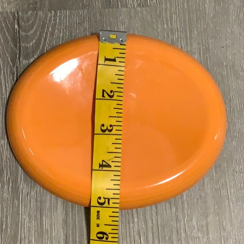 Fiesta Tangerine Colored Soap Dish Spoon Rest